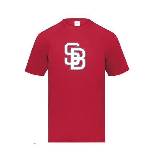 [2790.083.S-LOGO2] Men's Smooth Sport T-Shirt (Adult S, Red, Logo 2)