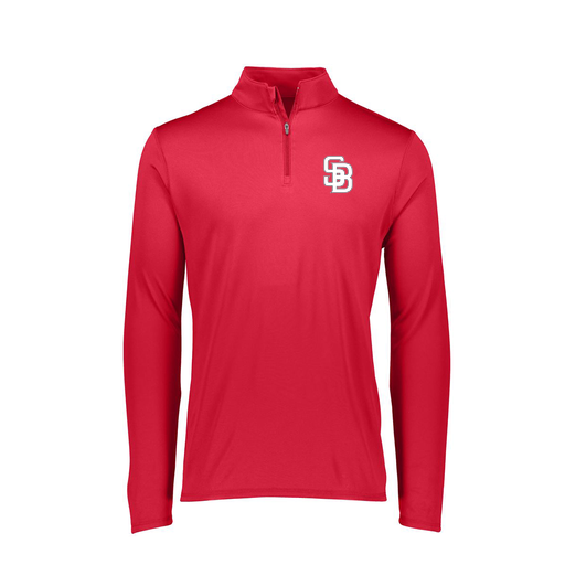 [FTLQFLRD-FAXS-LOGO2] Ladies Flex-Lite 1/4 Zip Shirt (Female Adult XS, Red, Logo 2)