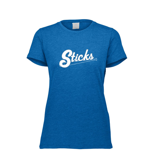 [FTSCUBRY-FAXS-LOGO1] Decker Women's Tri-Blend T-Shirt - Short Sleeve (Female Adult XS, Royal, Logo 1)