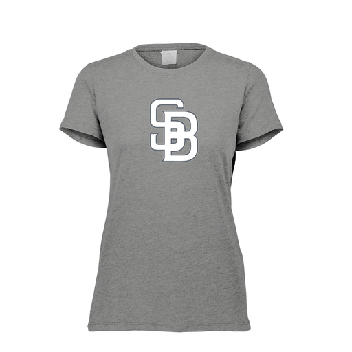 [FTSCUBGY-FAXS-LOGO2] Decker Women's Tri-Blend T-Shirt - Short Sleeve (Female Adult XS, Gray, Logo 2)