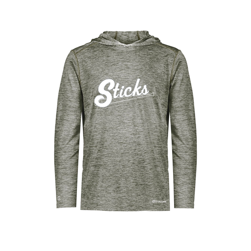 [FOLHCGGY-AS-LOGO1] Men's Charge Hoodie (Adult S, Gray, Logo 1)