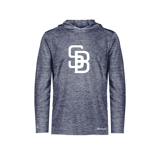 [FOLHCGNV-YS-LOGO2] Decker Youth Charge Hoodie (Youth S, Navy, Logo 2)