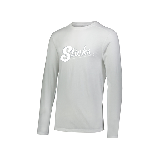 [FTLCUBWH-AXS-LOGO1] Men's LS Ultra-blend T-Shirt (Adult XS, White, Logo 1)