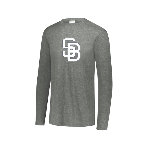 [FTLCUBGY-AXS-LOGO2] Men's LS Ultra-blend T-Shirt (Adult XS, Gray, Logo 2)