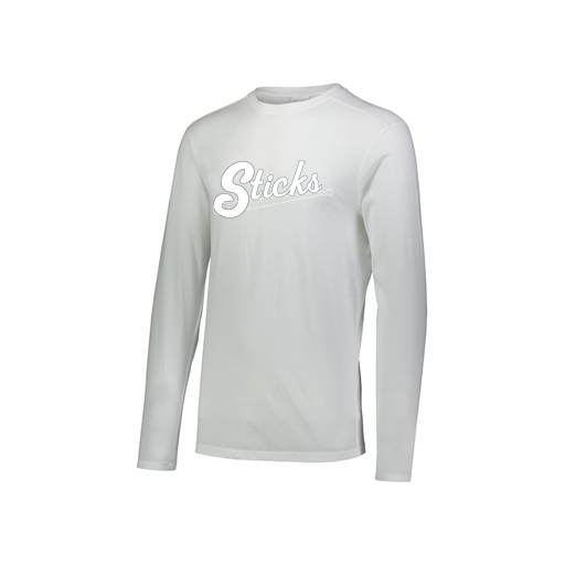 [FTLCUBWH-YS-LOGO1] Decker Youth Tri-Blend T-Shirt - Long Sleeve (Youth S, White, Logo 1)