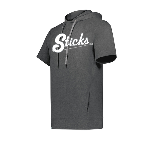 [222605-GRY-YS-LOGO1] YOUTH VENTURA SOFT KNIT SHORT SLEEVE HOODIE (Youth S, Gray, Logo 1)