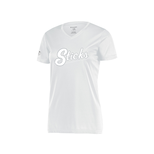 [222820.005.S-LOGO1] Ladies Movement Dri Fit Shirt (Female Adult S, White, Logo 1)